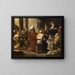 Der Christus unter den Gelehrten - Luca Giordano — gerahmtes Bild an der Wand