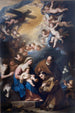 La Sainte Famille vénérée par Saint Antoine de Padoue - Luca Giordano — Ansicht des Kunstwerks