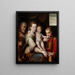 Die Heilige Familie und Heiliger Stephan - Luca Longhi — gerahmtes Bild an der Wand