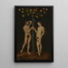 Adam und Eva - Lucas Cranach der Ältere — gerahmtes Bild an der Wand