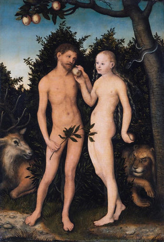 Lucas Cranach the Elder - Adam and Eve in paradise The Fall.webp