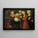 Hercule mit Omphale - Lucas Cranach der Ältere — gerahmtes Bild an der Wand