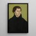 Martin Luther - Lucas Cranach der Ältere — gerahmtes Bild an der Wand