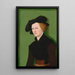Portrait einer Frau - Lucas Cranach der Ältere — gerahmtes Bild an der Wand