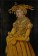 Portrait der Herzogin Katharina - Lucas Cranach der Ältere — gerahmtes Bild an der Wand