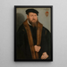 Portrait eines Mannes - Lucas Cranach der Jüngere — gerahmtes Bild an der Wand