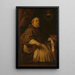 Portrait von François de Gand-Vilain 1647-1666 Bischof von Tournai - Lucas Franchoys der Jüngere — gerahmtes Bild an der Wand