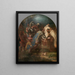 Saint Louis IX König von Frankreich erhält Pierre de Corbie - Lucas Franchoys der Jüngere — gerahmtes Bild an der Wand