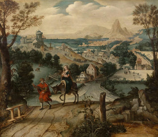 Die Flucht nach Ägypten - Lucas Gassel — Ansicht des Kunstwerks