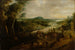 Flusslandschaft mit Bauern auf dem Weg zum Markt - Lucas van Uden — Ansicht des Kunstwerks