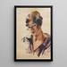 Buste féminin - Luce Boyals — gerahmtes Bild an der Wand