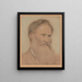 Portrait eines Mannes - Lucien Wollès — gerahmtes Bild an der Wand