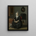 Anna de Hooghe 1645-1717 Die vierte Ehefrau des Malers - Ludolf Bakhuizen — gerahmtes Bild an der Wand