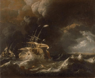 Ludolf Backhuysen - Dutch Merchant Ships in a Storm.webp