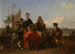 Die Familien Bakhuysen und de Hooghe beim Abendessen am Mosselsteiger, Muschelquai an der Y Amsterdam Ludolf Bakhuysen 1702 - Ludolf Bakhuizen — Ansicht des Kunstwerks