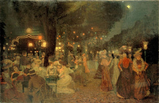 Ludovic Valle - Le jardin du bal Bullier la nuit.webp