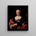 Portrait von Faustine Bordoni - Ludovico Mazzanti — gerahmtes Bild an der Wand