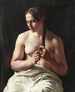 Eine Frau, die ihre Haare kämmt - Ludvig August Smith — Ansicht des Kunstwerks