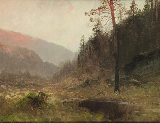 Ludvig Skramstad - Herbstlandschaft im Abendlicht.webp