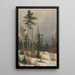 Winterwald - Ludvík Bartók — gerahmtes Bild an der Wand