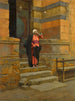 Vor der Moschee - Ludwig Deutsch — Ansicht des Kunstwerks