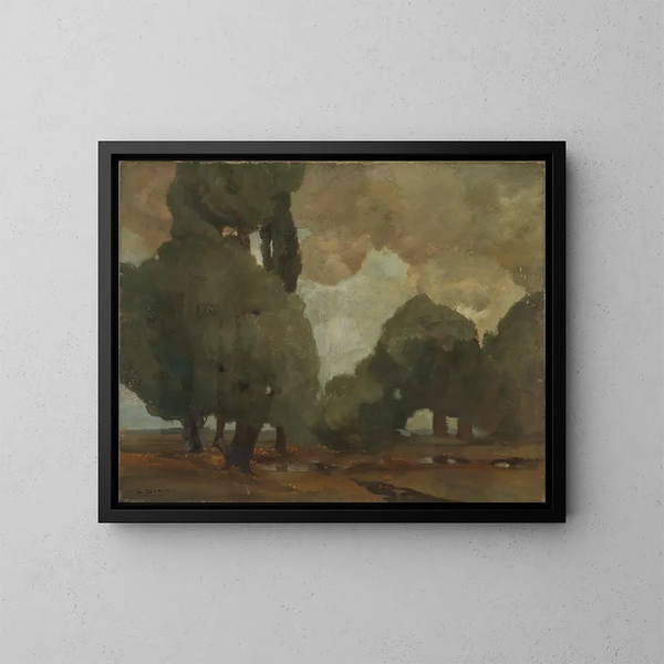 Orage dans la tourbière près de Dachau - Ludwig Dill — gerahmtes Bild an der Wand