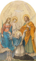 Clemens Maria Hofbauer und die Heiligen - Ludwig Ferdinand Schnorr von Carolsfeld — Ansicht des Kunstwerks
