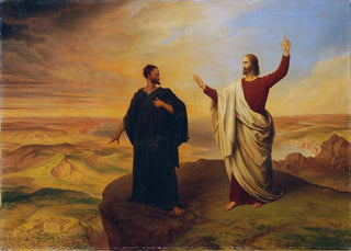 Ludwig Ferdinand Schnorr von Carolsfeld - The temptation of Christ.webp