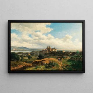 Ludwig Halauska - A View of Klosterneuburg Monastery.webp