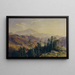 Der Schneeberg in Niederösterreich gesehen von Gutenstein - Ludwig Halauska — gerahmtes Bild an der Wand