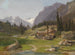 Landschaft mit Bergen - Ludwig Halauska — Ansicht des Kunstwerks