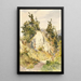 Ein sonniger Weg und ein Felsen - Ludwig Hans Fischer — gerahmtes Bild an der Wand