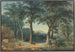 Ufer des bewaldeten Sees mit einer italienischen Villa - Ludwig Hess — Ansicht des Kunstwerks