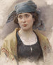 Mädchen mit grünem Schal - Ludwig Johann Passini — Ansicht des Kunstwerks