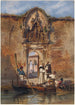 Moines beim Fischkauf vor dem Tor der Madonna della Misericordia - Ludwig Johann Passini — Ansicht des Kunstwerks