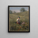 Frühlingsblumen - Ludwig Knaus — gerahmtes Bild an der Wand