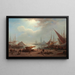 Venedig, Blick auf San Giorgio Maggiore von der Piazzetta - Ludwig Mecklenburg — gerahmtes Bild an der Wand