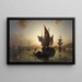 Venedig bei Sonnenuntergang - Ludwig Meixner — gerahmtes Bild an der Wand