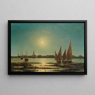 Ludwig Rubelli von Sturmfest - Blick auf Venedig im Mondlicht.webp