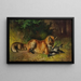 Ein Fuchs mit seiner Beute - Ludwig Voltz — gerahmtes Bild an der Wand