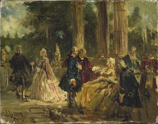 Ludwig Von Hagn - Rococo Study.webp