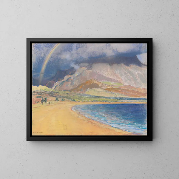 Bucht von Messène - Ludwig von Hofmann — gerahmtes Bild an der Wand