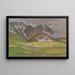 Schweizer Alpenlandschaft mit Kühen weidend - Ludwig von Hofmann — gerahmtes Bild an der Wand