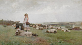 Luigi Chialiva - The young shepherdesses.webp