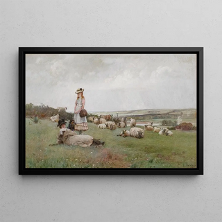 Luigi Chialiva - The young shepherdesses.webp
