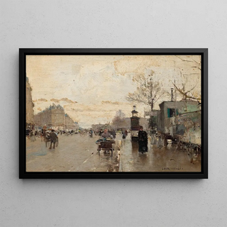 Luigi Loir - Parisian Street Scene.webp