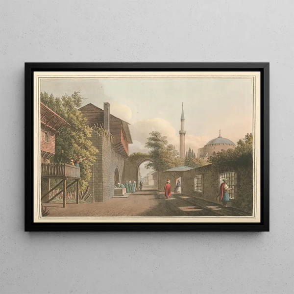 Eski Estamboul - Luigi Mayer — gerahmtes Bild an der Wand