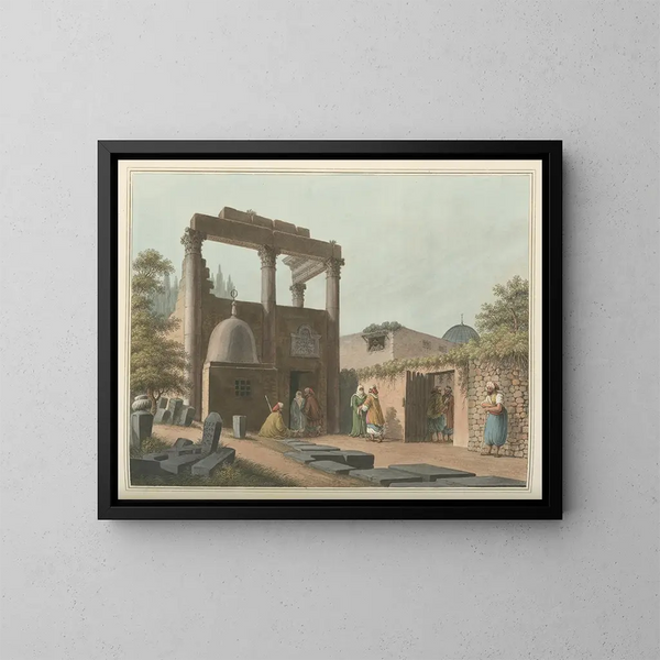 Moschee von Latachie - Luigi Mayer — gerahmtes Bild an der Wand