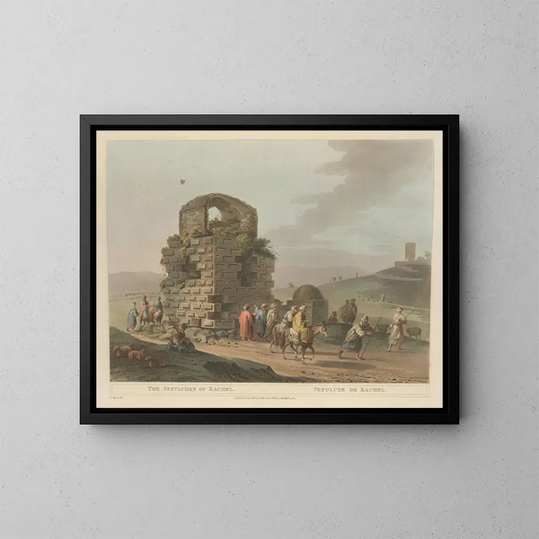 Sépulcre de Rachel - Luigi Mayer — gerahmtes Bild an der Wand