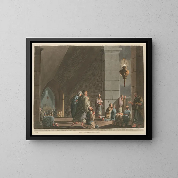 Tombeau de la Vierge Marie - Luigi Mayer — gerahmtes Bild an der Wand